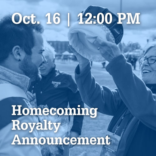 Oct 16 at 12:00PM | Homecoming Royalty Announcement